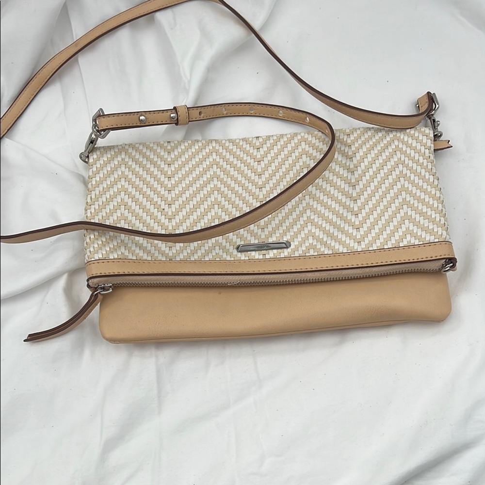Stella & Dot Tan and Cream Women's Bag